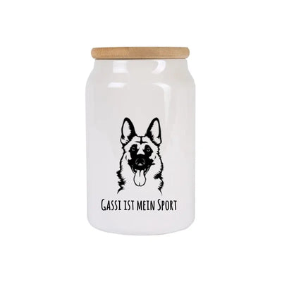 Leckerlidose mit Schäferhund-Motiv, Handgezeichnet, Motiv 5