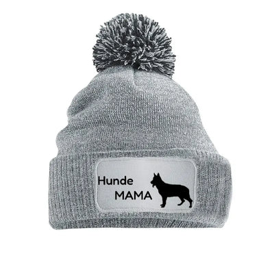 Bommelmütze Hunde-Mama/-Papa mit Schäferhund-Motiv, Motiv 1