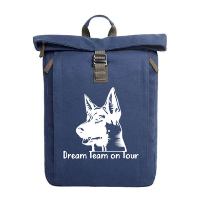 Rolltop-Rucksack mit Schäferhund-Motiv, Motiv 4