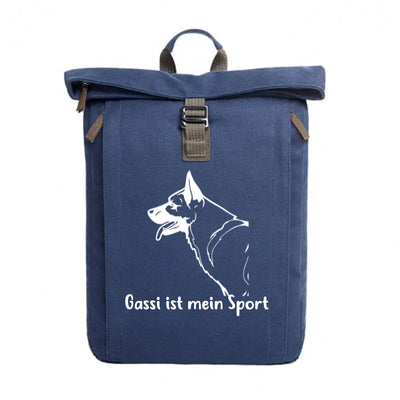 Rolltop-Rucksack mit Schäferhund-Motiv, Motiv 6
