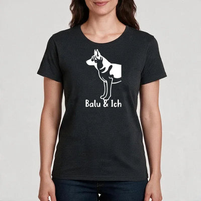Premium T-Shirt mit Schäferhund-Motiv, Motiv 8