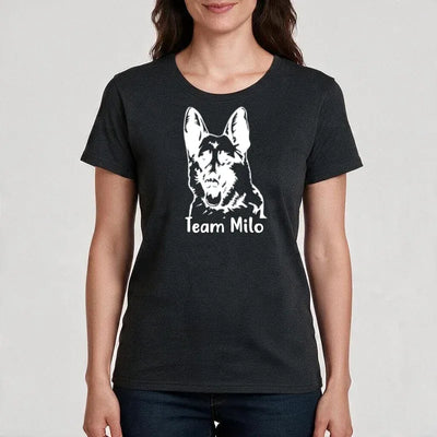 Premium T-Shirt mit Schäferhund-Motiv, Motiv 2