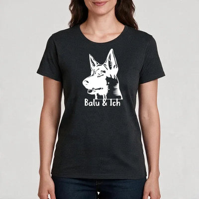 Premium T-Shirt mit Schäferhund-Motiv, Motiv 4
