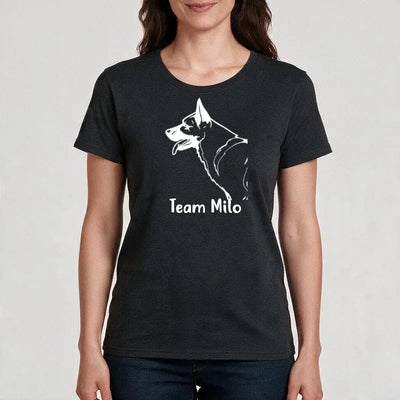 Premium T-Shirt mit Schäferhund-Motiv, Motiv 6