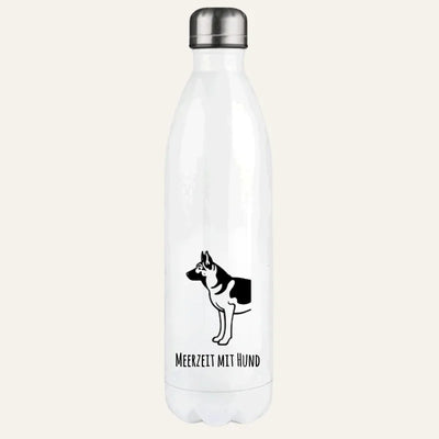 Thermosflasche mit Schäferhund-Motiv, Handgezeichnet, Motiv 8