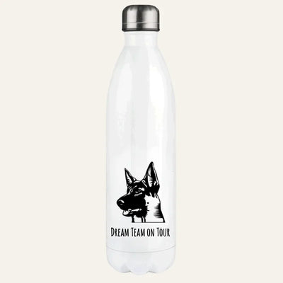 Thermosflasche mit Schäferhund-Motiv, Handgezeichnet, Motiv 4