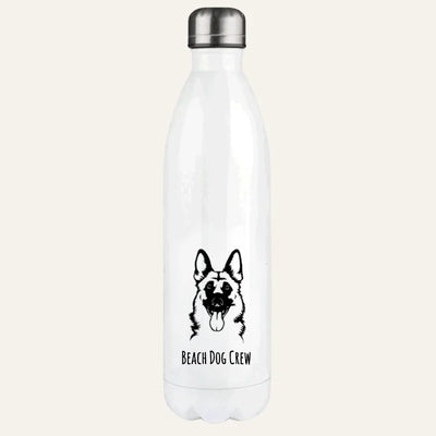 Thermosflasche mit Schäferhund-Motiv, Handgezeichnet, Motiv 5