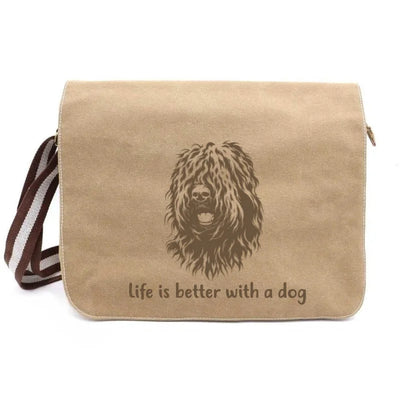 Messenger Bag mit Schwarzer Russischer Terrier-Motiv