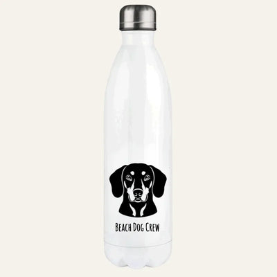 Thermosflasche mit Schwarzwildbracke-Motiv