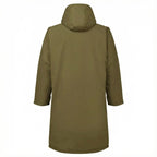 Wetterfester Gassi-Mantel für Hundebesitzer mit Oversize-Schnitt, Rückansicht ohne Personalisierung in Farbe olive