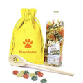 Geschenk-Set Pfötchen Kochlöffel & Pfötchen Nudeln - gelb-Tierisch tolle Geschenke