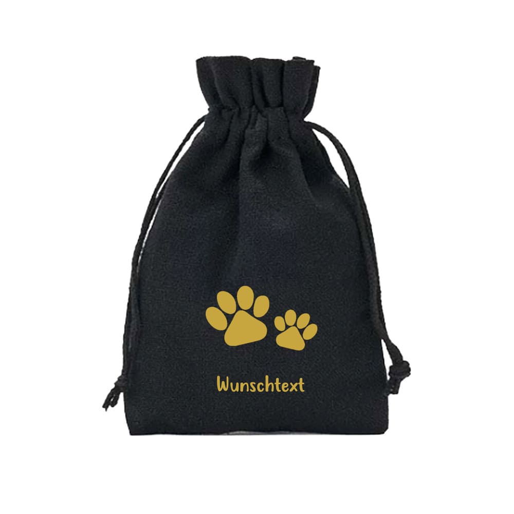 geschenk für hundebesitzer personalisierter beutel zwei pfoten
