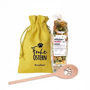Ostergeschenk für Hundeliebhaber – personalisierbares Geschenkset mit Pfotennudeln & Kochlöffel