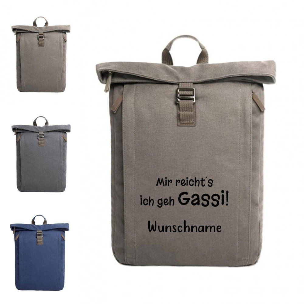 Outdoor Baumwoll Rucksack - Ich geh Gassi-Tierisch tolle Geschenke