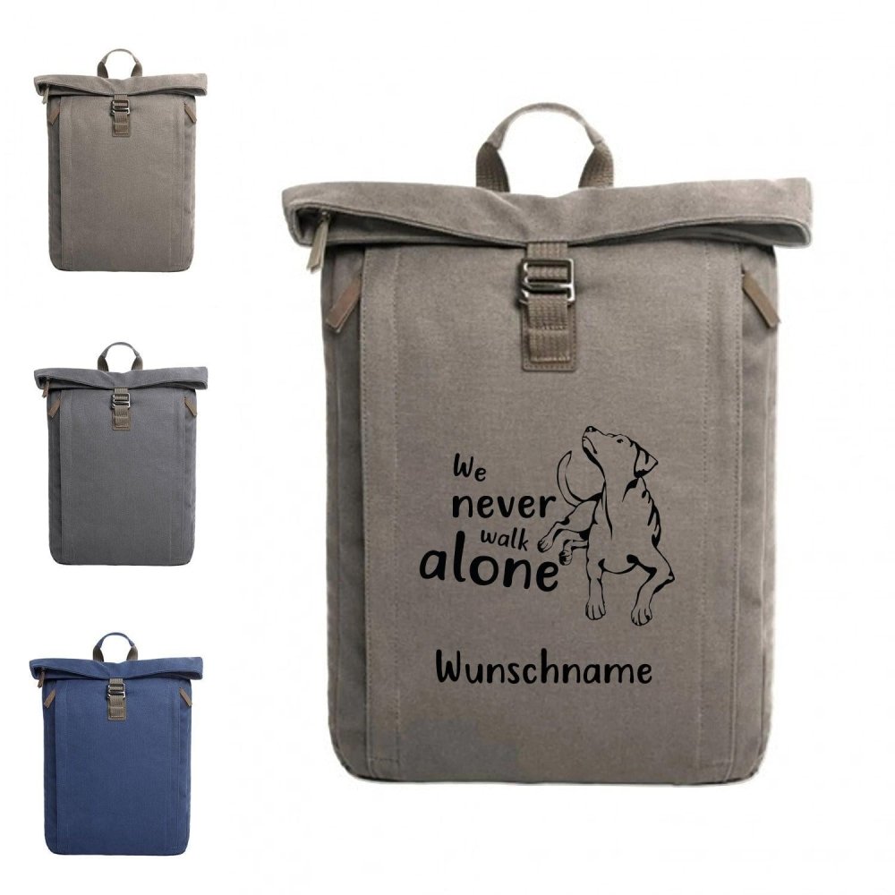 Outdoor Baumwoll Rucksack - Never walk alone 4-Tierisch tolle Geschenke