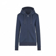 Damen Hoodie Hundeliebe Edition Frontansicht navy – Kapuzenpullover fuer Hundemenschen