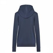 Damen Hoodie Hundeliebe Edition Rueckenansicht navy – personalisierter Kapuzenpullover