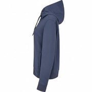 Damen Hoodie Hundeliebe Edition Seitenansicht navy – taillierter Kapuzenpullover