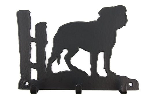 Staffordshire Bullterrier Leinengarderobe Schlüsselbrett