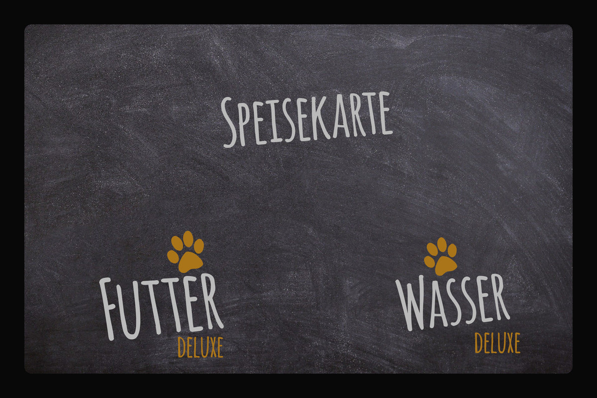 Napfunterlage Speisekarte 2 – Vorlage für Personalisierung