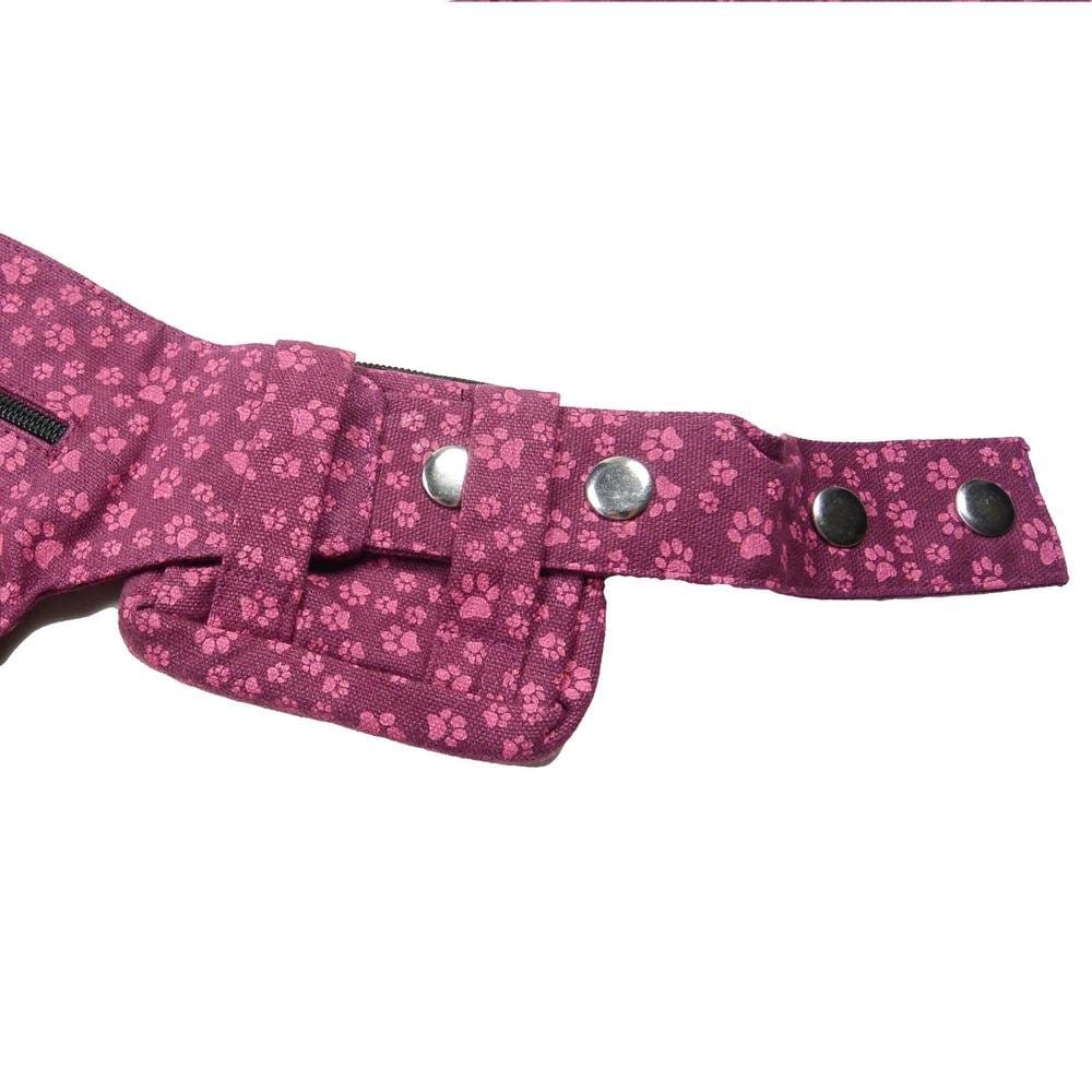 Beuteltasche Pfote Magenta klein – Bild 3
