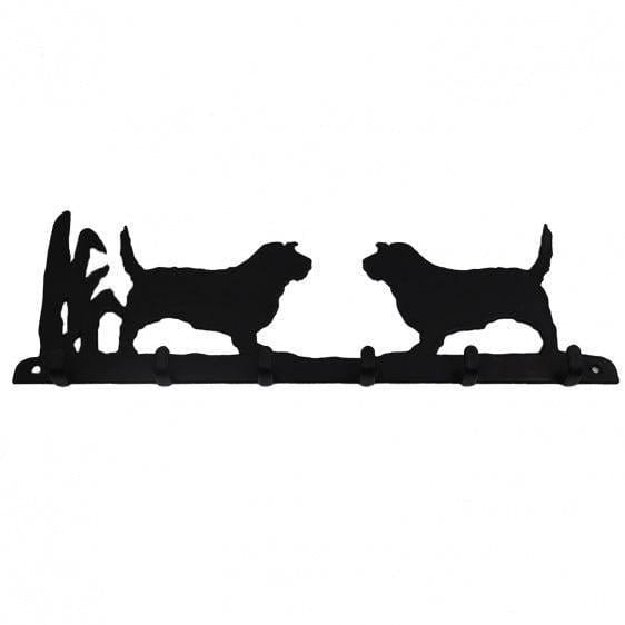 Leinengarderobe Petit Basset Griffon Vendéen aus Stahl mit 6 Haken