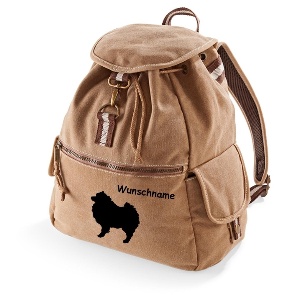 Canvas Rucksack Hunderasse: Keeshond-Tierisch tolle Geschenke
