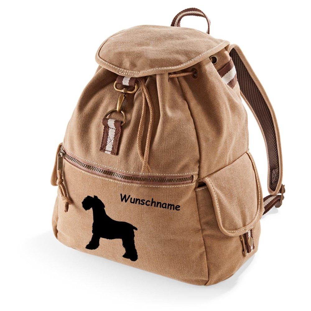Canvas Rucksack Hunderasse: Schnauzer-Tierisch tolle Geschenke