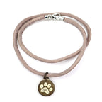 Seidenkette mit Pfote -taupe Vintage-Tierisch tolle Geschenke