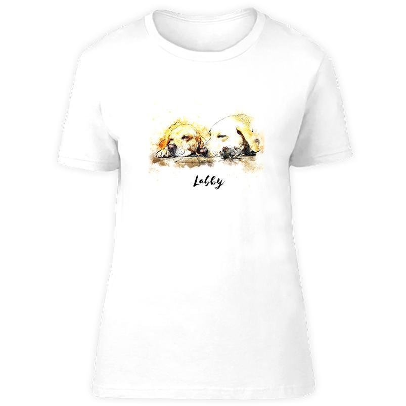 Hunderasse T-Shirt watercolour: Labrador Retriever-Tierisch tolle Geschenke-Tierisch-tolle-Geschenke
