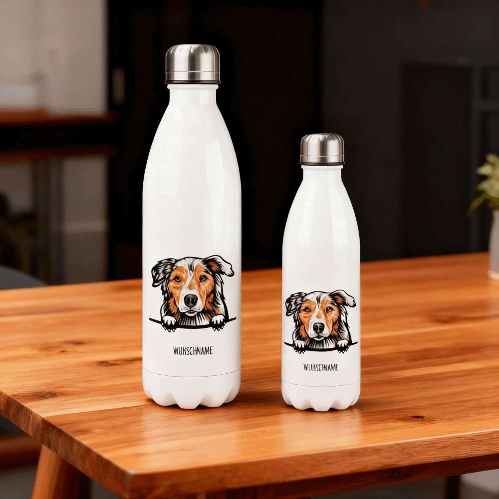 Hunderassen Thermosflasche Comic-in zwei Größen 750ml und 500ml