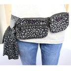 Nijens Beuteltasche groß Pfote -anthrazit- mit Gürtelschlaufe - Tierisch tolle Geschenke