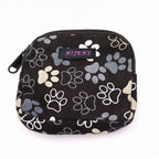 Nijens Beuteltasche klein Pfote -schwarz grau- mit Gürtelschlaufe - Tierisch tolle Geschenke