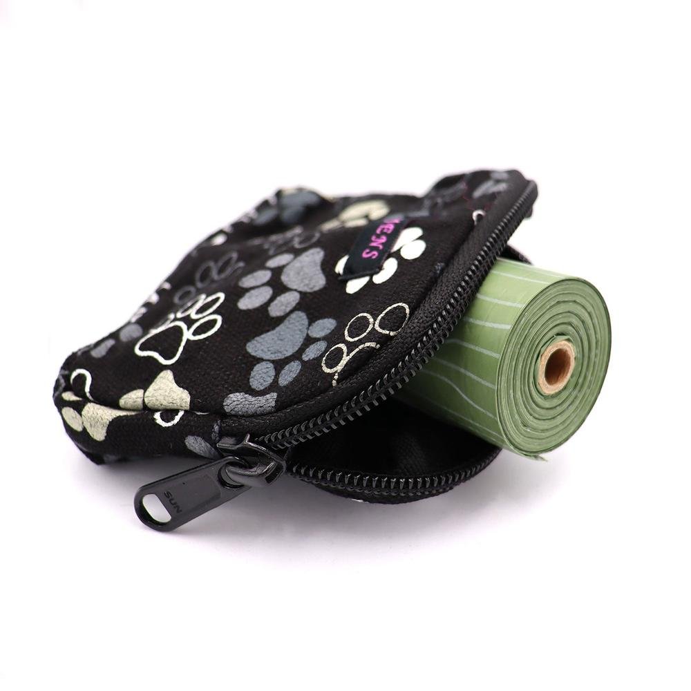 Nijens Beuteltasche klein Pfote -schwarz grau- mit Gürtelschlaufe - Tierisch tolle Geschenke