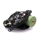 Nijens Beuteltasche klein Pfote -schwarz grau- mit Gürtelschlaufe - Tierisch tolle Geschenke