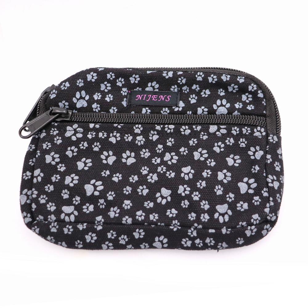 Nijens Beuteltasche groß Pfote -anthrazit- mit Gürtelschlaufe - Tierisch tolle Geschenke