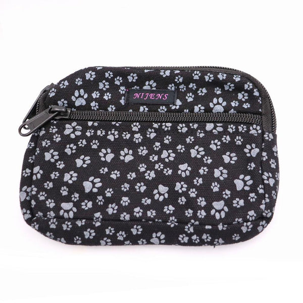 Nijens Beuteltasche groß Pfote -anthrazit- mit Gürtelschlaufe - Tierisch tolle Geschenke
