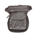 Nijens LEDER Hüfttasche Hannover Pfote - Bauchtasche -schwarzbraun- - Tierisch tolle Geschenke