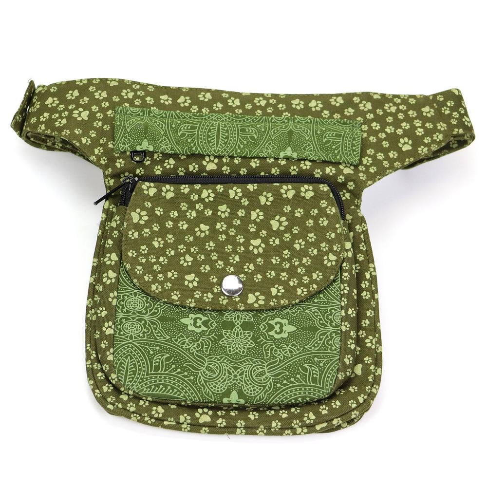 Nijens Hüfttasche Hannover - Bauchtasche Pfote -grün- - Tierisch tolle Geschenke