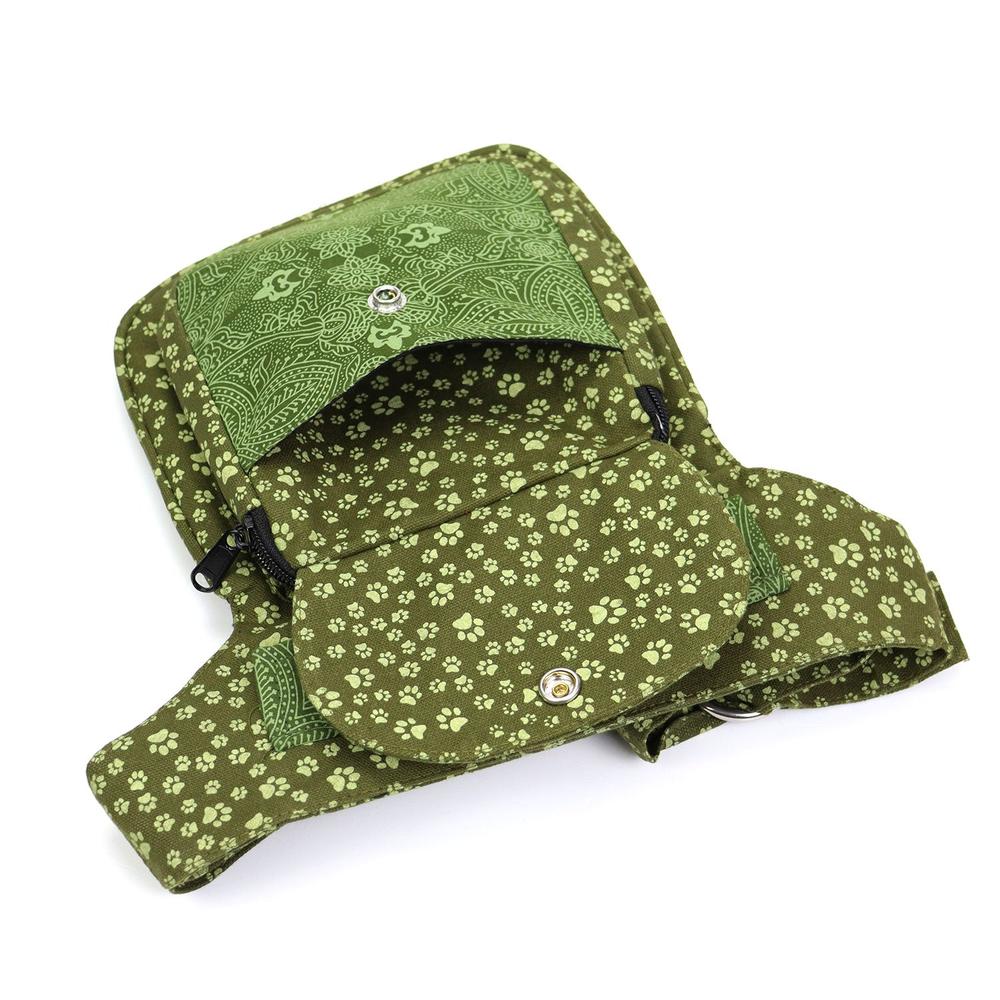 Nijens Hüfttasche Hannover - Bauchtasche Pfote -grün- - Tierisch tolle Geschenke