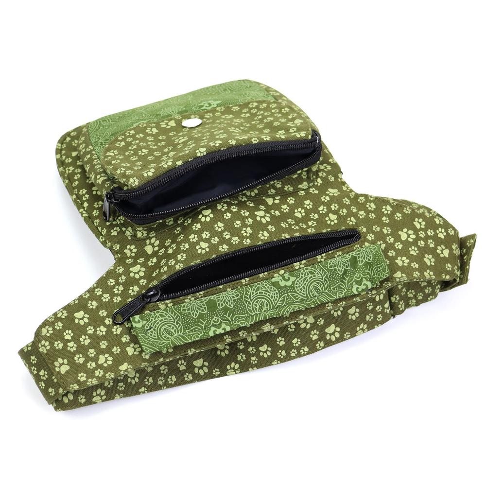 Nijens Hüfttasche Hannover - Bauchtasche Pfote -grün- - Tierisch tolle Geschenke