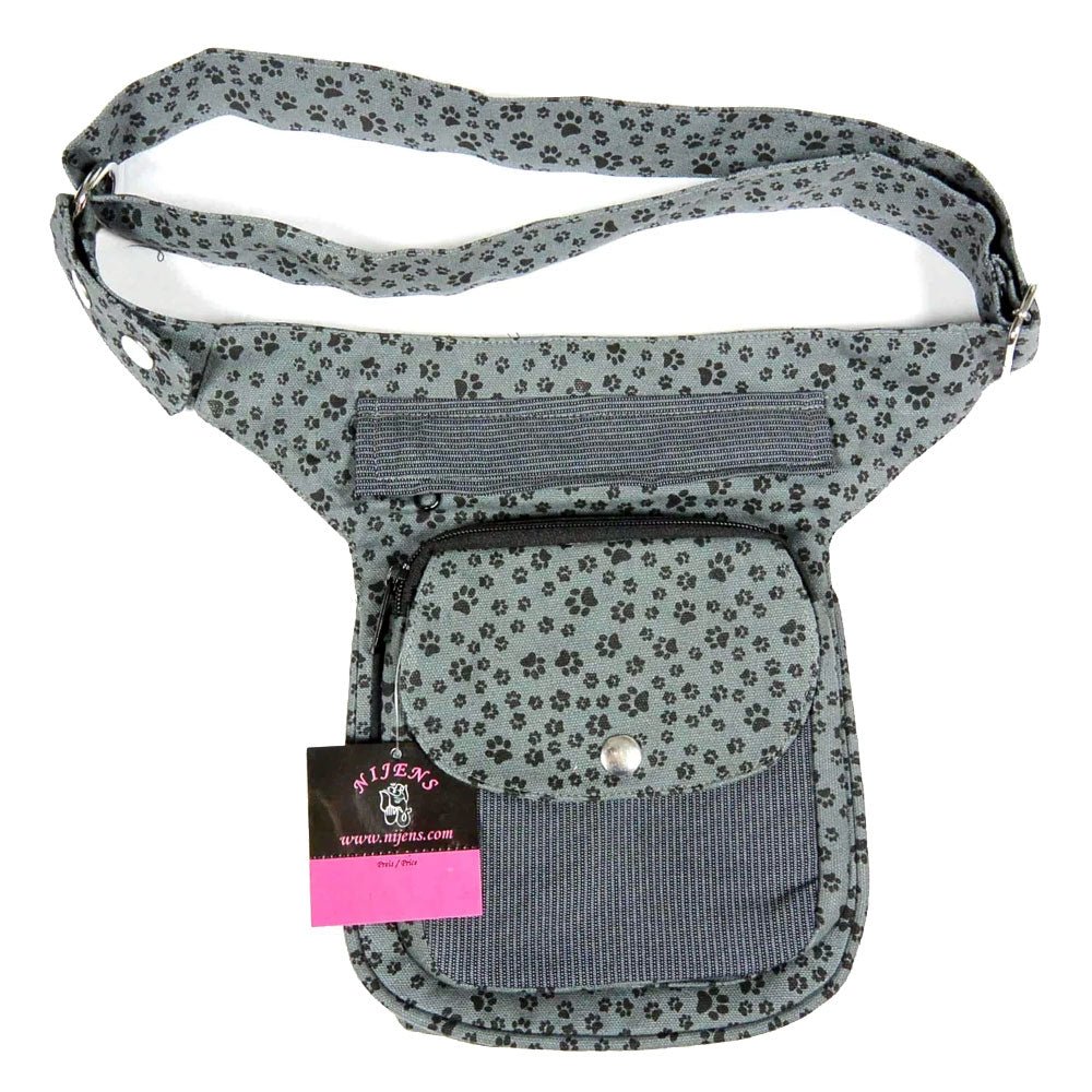 Nijens Hüfttasche Hannover - Bauchtasche Pfote -grau schwarz- - Tierisch tolle Geschenke