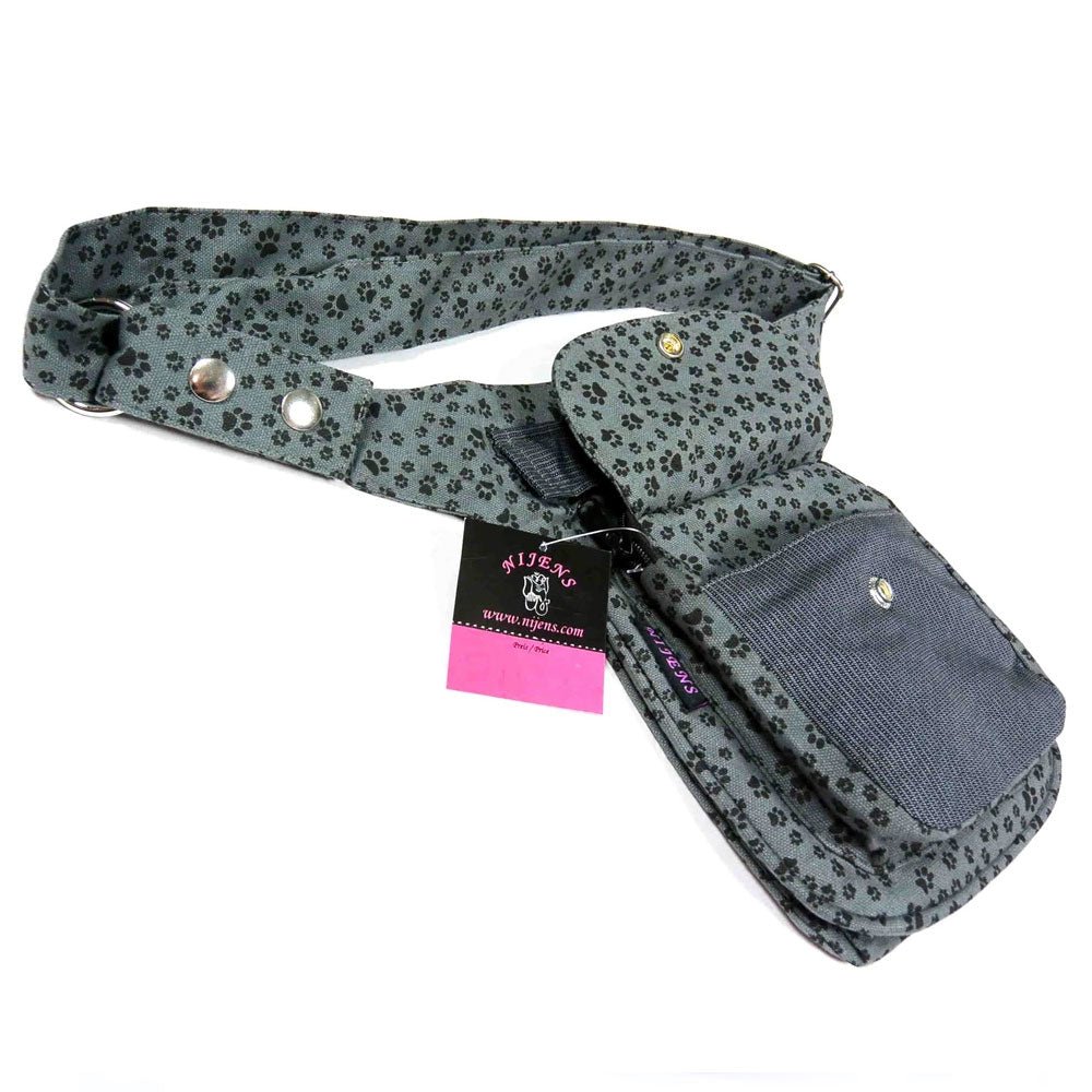 Nijens Hüfttasche Hannover - Bauchtasche Pfote -grau schwarz- - Tierisch tolle Geschenke