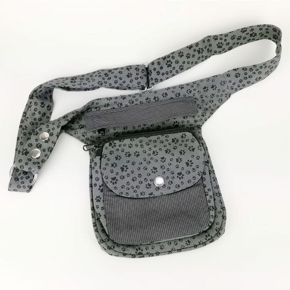 Nijens Hüfttasche Hannover - Bauchtasche Pfote -grau schwarz- - Tierisch tolle Geschenke