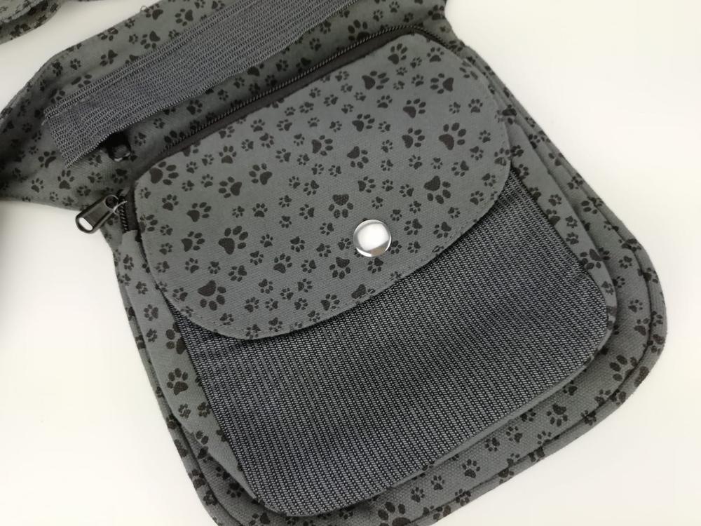 Nijens Hüfttasche Hannover - Bauchtasche Pfote -grau schwarz- - Tierisch tolle Geschenke