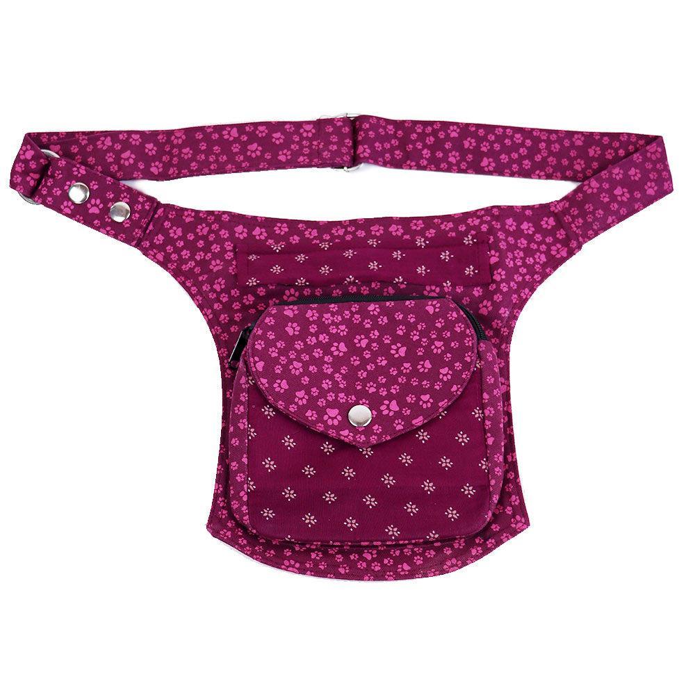 Nijens Hüfttasche Barca - Bauchtasche Pfote -bordeaux- - Tierisch tolle Geschenke