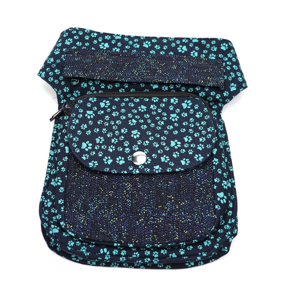 Nijens Hüfttasche Hannover - Bauchtasche Pfote -türkis- Sprenkel - Tierisch tolle Geschenke