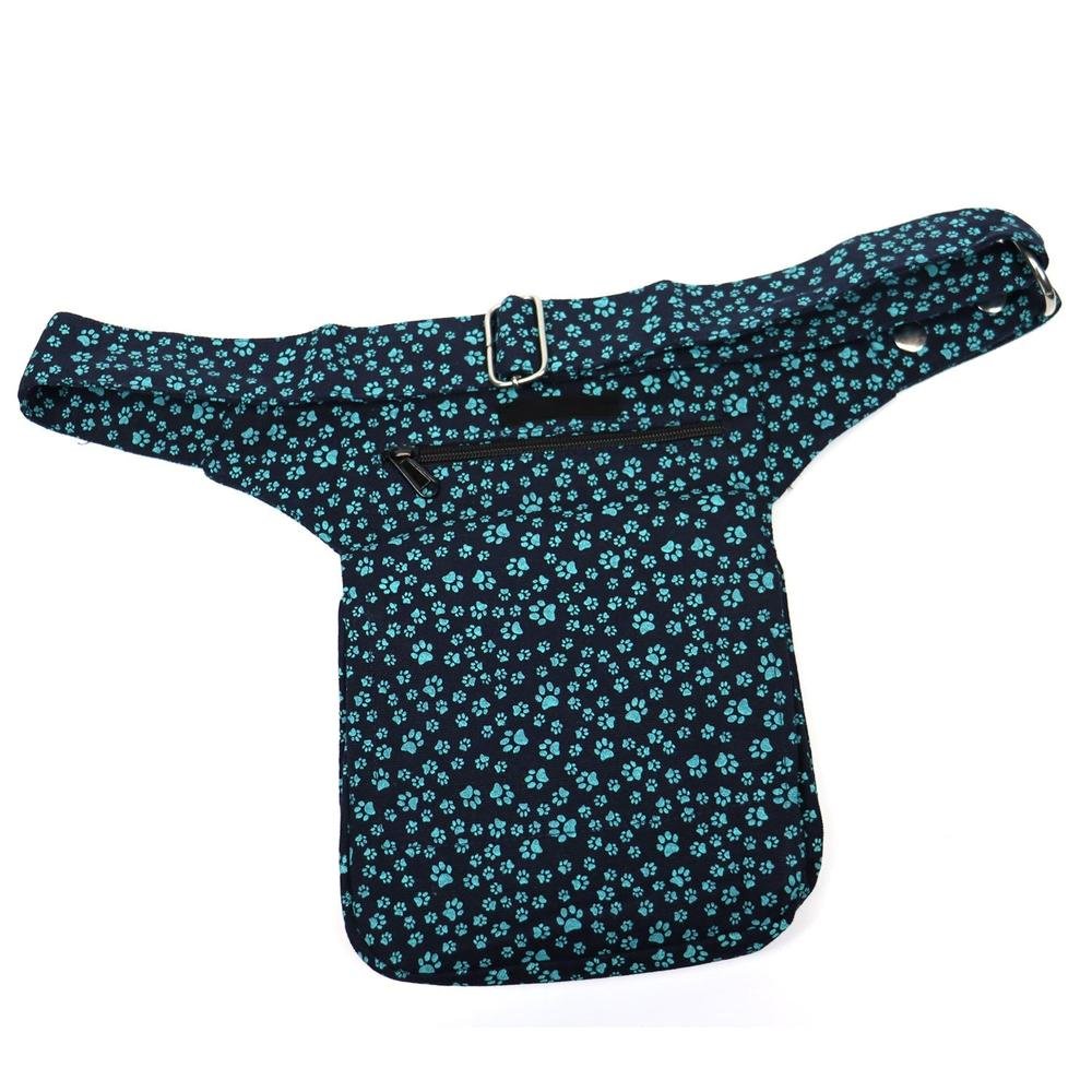 Nijens Hüfttasche Hannover Pfote - Bauchtasche -türkis- flower - Tierisch tolle Geschenke