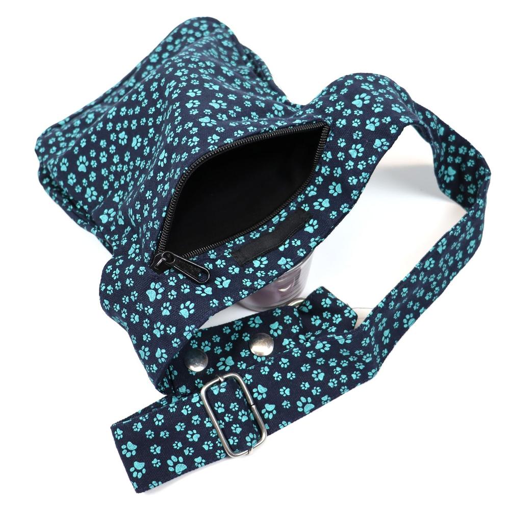 Nijens Hüfttasche Hannover Pfote - Bauchtasche -türkis- flower - Tierisch tolle Geschenke