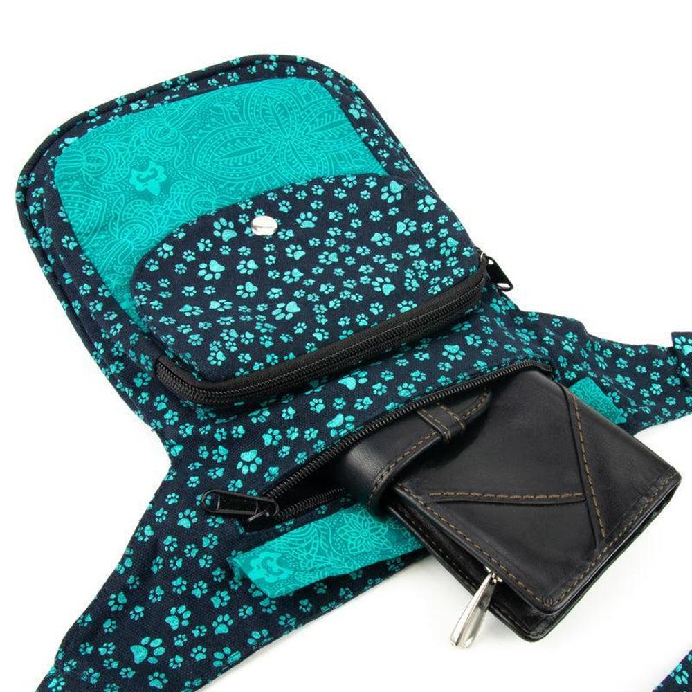 Nijens Hüfttasche Hannover Bauchtasche Pfote -türkis- - Tierisch tolle Geschenke